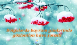 Bölgələrimizdə bayram günlərində gözlənilən hava şəraiti