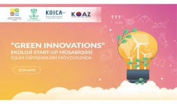 “Green Innovations” ekoloji startap müsabiqəsinin qalibləri mükafatlandırılıb
