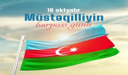 18 oktyabr - Müstəqilliyin Bərpası Günü