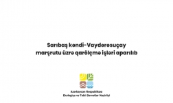 Sarıbaş kəndi-Vaydərəsuçay marşrutu üzrə qarölçmə işləri aparılıb