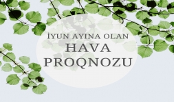 Respublika ərazisi üçün İyun ayına olan hava proqnozu