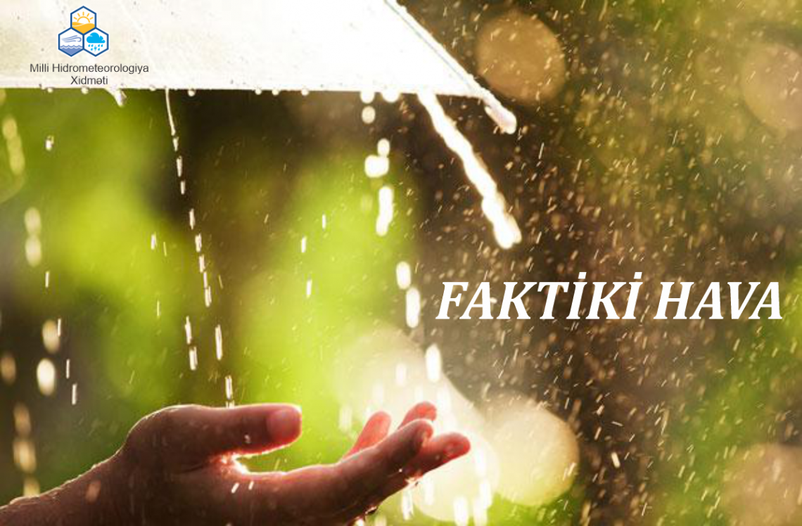 Avqustun 12-si saat 9:00-a olan faktiki hava