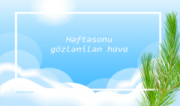 Həftəsonu gözlənilən hava
