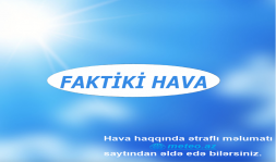 Avqustun 24-ü saat 10:00-a olan faktiki hava
