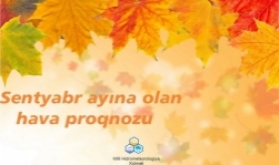 Respublika ərazisi üçün sentyabr ayına olan hava proqnozu