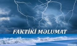 Aprelin 16-sı saat 20:00-a olan faktiki hava