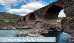 Çaylarda müşahidə olunan faktiki vəziyyət