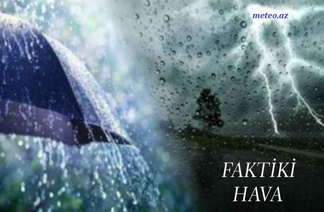 İyunun 15-i saat 18:00-a olan faktiki hava