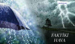 Avqustun 13-ü saat 10:00-a olan faktiki hava