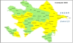 Küləkli hava şəraiti ilə bağlı sarı xəbərdarlıq verilib