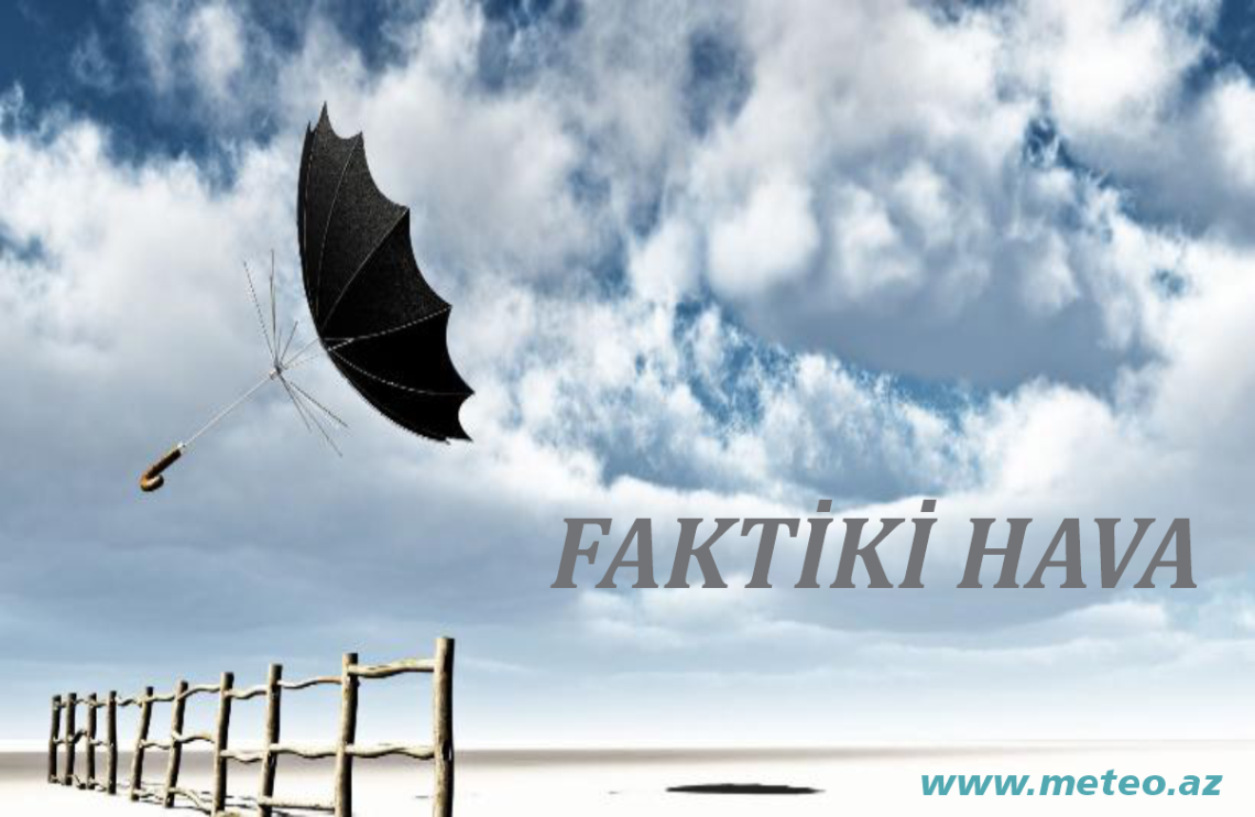 Oktyabrın 10-u saat 18:00-a olan faktiki hava