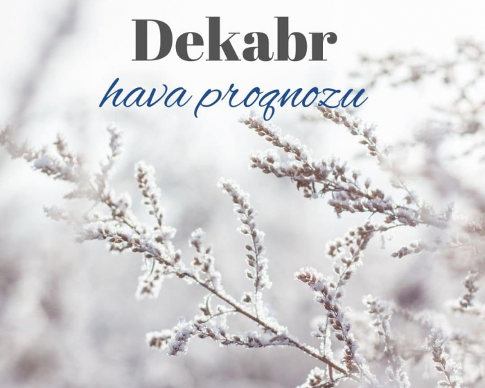 Dekabr ayına olan hava proqnozu