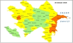 Küləkli hava şəraiti ilə bağlı sarı və narıncı xəbərdarlıq verilib