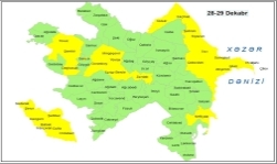 Küləkli hava şəraiti ilə bağlı sarı xəbərdarlıq verilib