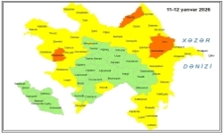 Küləkli hava şəraiti ilə bağlı sarı və narıncı xəbərdarlıq verilib