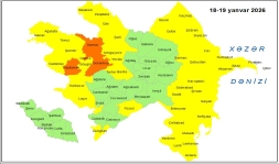 Küləkli hava şəraiti ilə bağlı sarı və narıncı xəbərdarlıq verilib