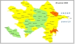 Küləkli hava şəraiti ilə bağlı sarı və narıncı xəbərdarlıq verilib