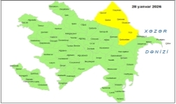 Küləkli hava şəraiti ilə bağlı sarı xəbərdarlıq verilib