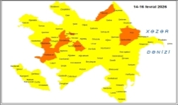 Küləkli hava şəraiti ilə bağlı sarı və narıncı xəbərdarlıq verilib