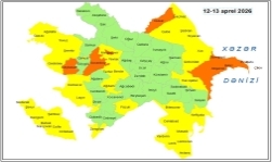 Küləkli hava şəraiti ilə bağlı sarı və narıncı xəbərdarlıq verilib