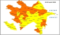 Küləkli hava şəraiti ilə bağlı sarı və narıncı xəbərdarlıq verilib