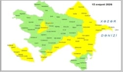 Küləkli hava şəraiti ilə bağlı sarı xəbərdarlıq verilib