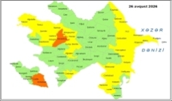 Küləkli hava şəraiti ilə bağlı sarı və narıncı xəbərdarlıq verilib.